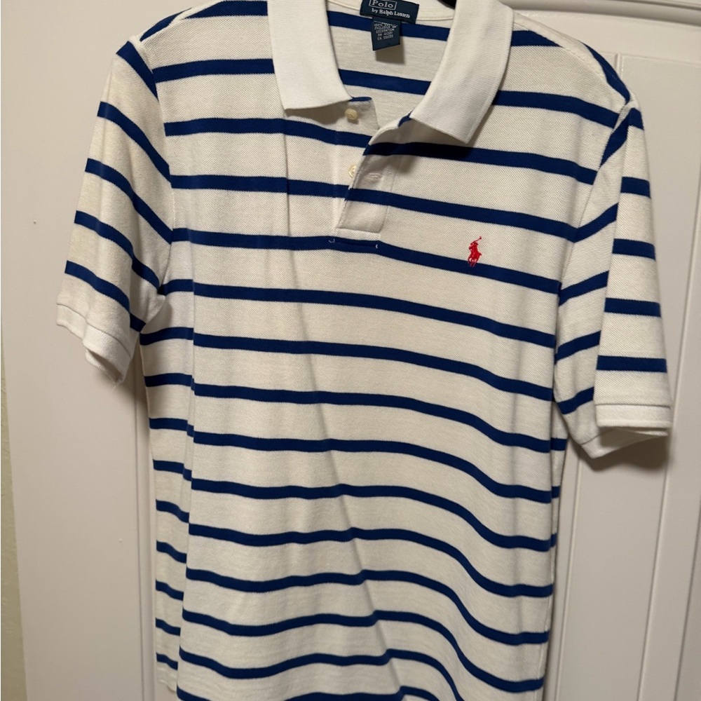 Polo by Ralph Lauren White and Blue Striped Shirt